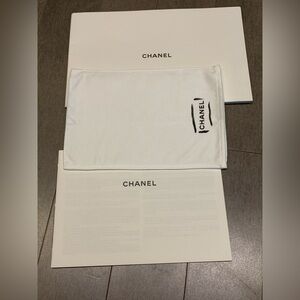 Chanel Care Booklet & Polishing Cloth Set White